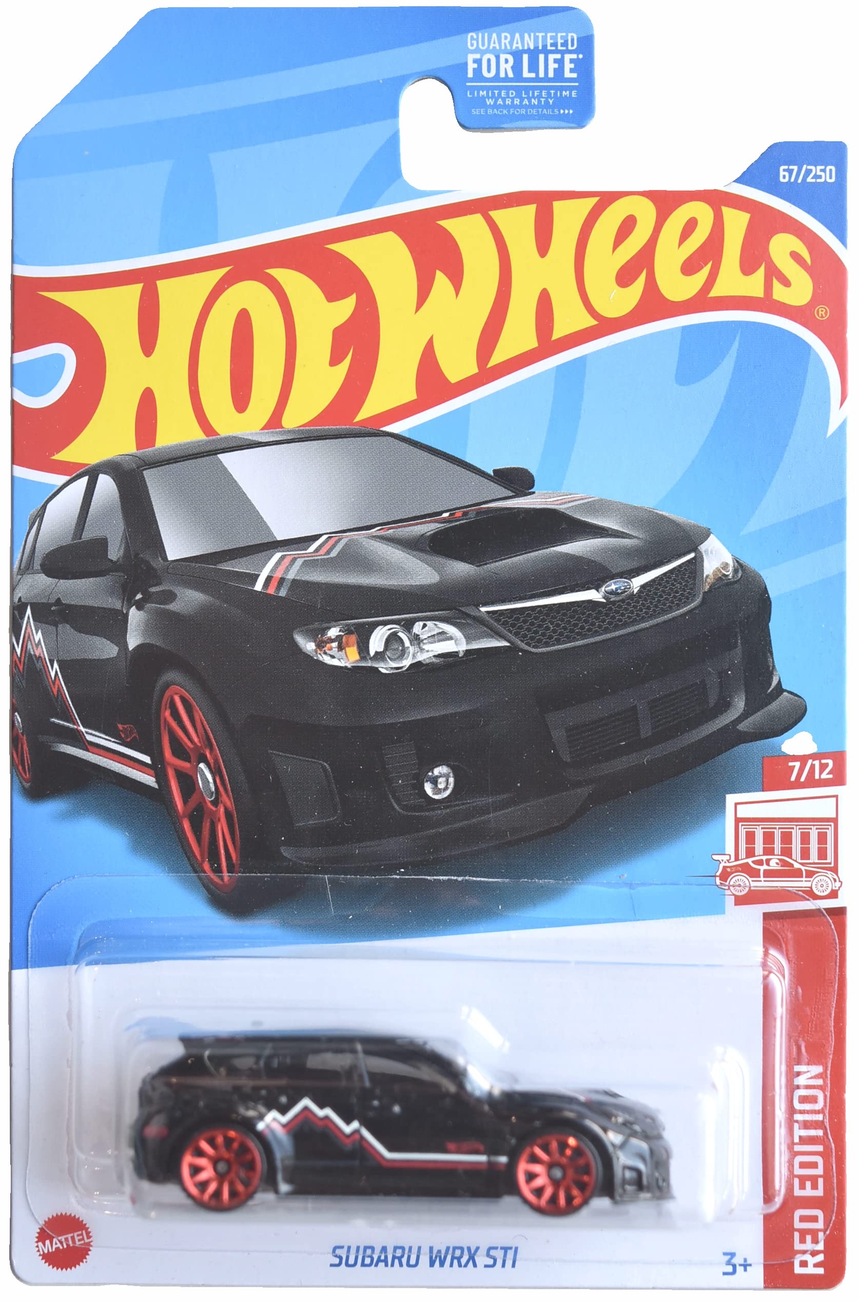 Amazon.com: Hot Wheels Subaru WRX STI, Red Edition 7/12 : Toys & Games